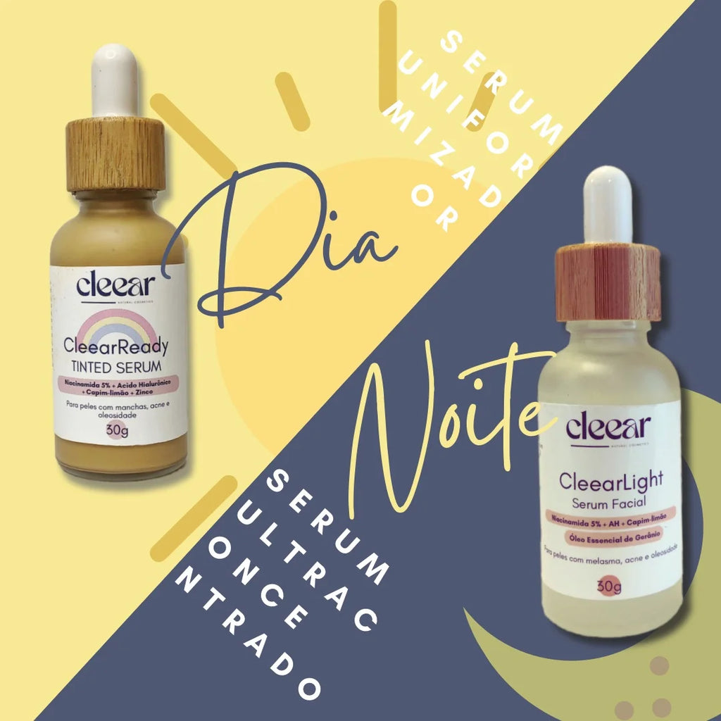 Kit DIA E NOITE - Combo de Seruns CleearLight + CleearReady